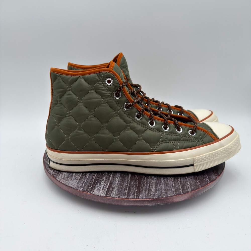 Converse Sneakers Mens Size 11.5 Chuck 70 Hi Quilted Workwear Green 169375C - Picture 5 of 11